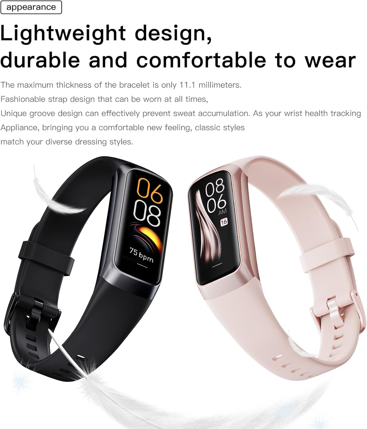 Chronofit™ Oled Screen Step Tracker Heart Rate IP68 Waterproof Smartwatch