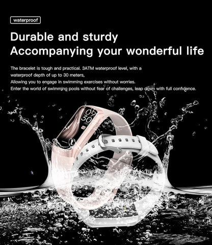 Chronofit™ Oled Screen Step Tracker Heart Rate IP68 Waterproof Smartwatch